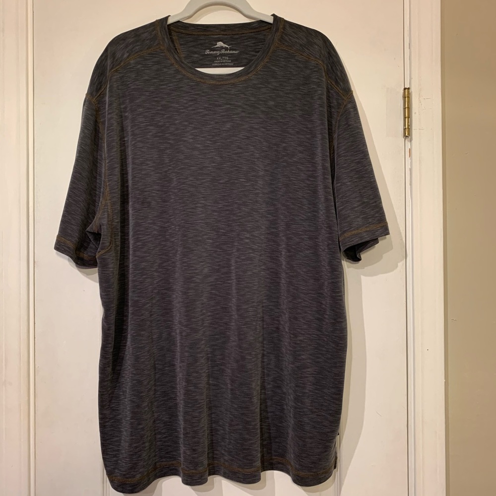 Men's Tommy Bahama Short Sleeve Shirt in Charcoal